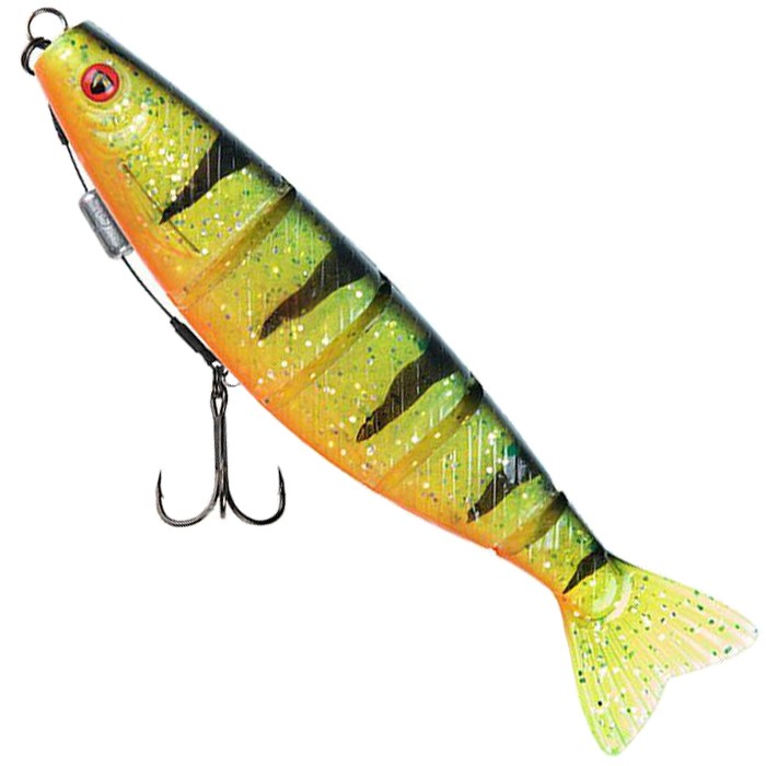 Fox Rage Loaded Jointed Pro Shads 14cm UV Perch Close Up