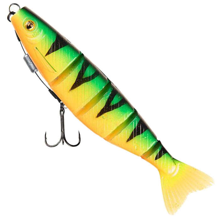 Fox Rage Loaded Jointed Pro Shads 18cm UV Firetiger Close Up