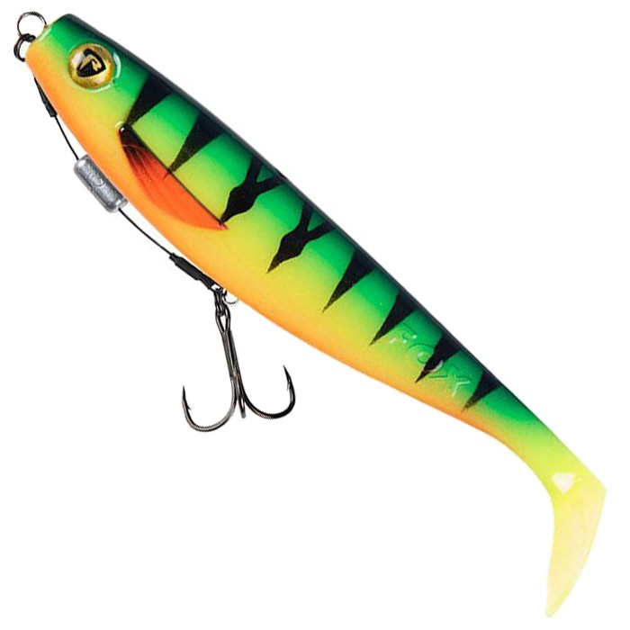 Fox Rage Loaded Pro Shads 14cm UV Firetiger Close Up
