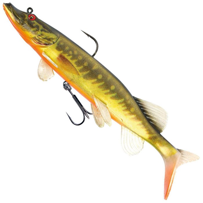 Fox Rage Realistic Replicant Pike Lure Shallow 20cm Supernatural Hot Pike Close Up