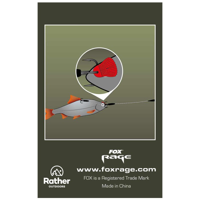 Fox Rage Predator Bait Fins Red x25 2