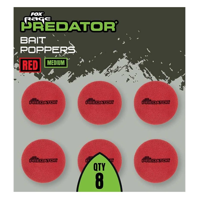 Fox Rage Predator Bait Poppers - Red