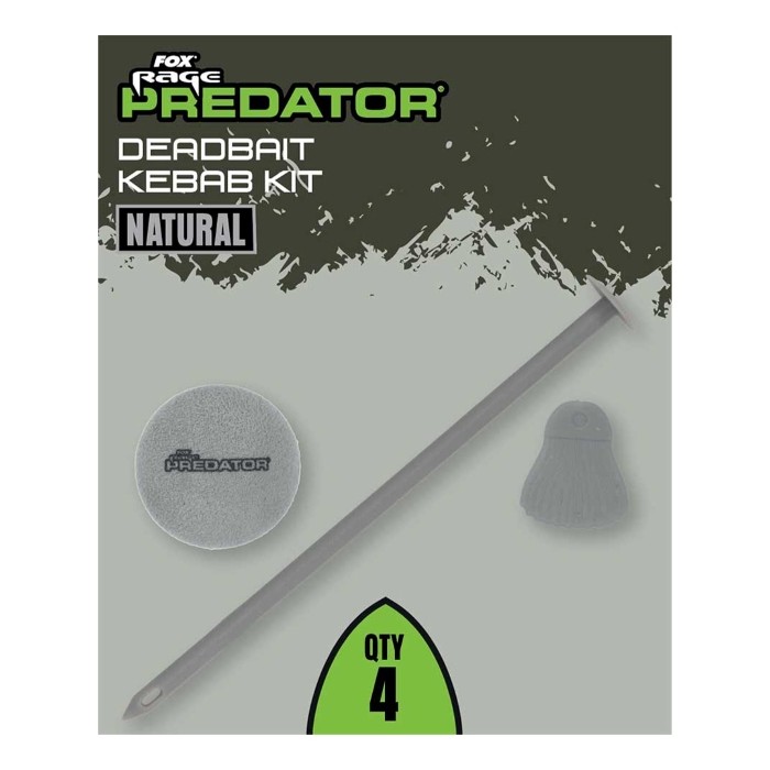 Fox Rage Predator Deadbait Kebab Kit - Natural Grey