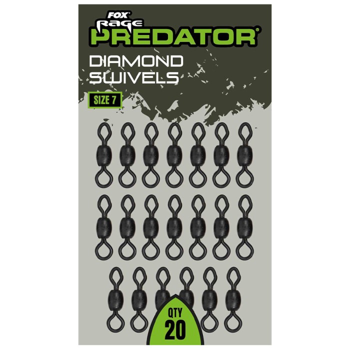Fox Rage Predator Diamond Swivels 1