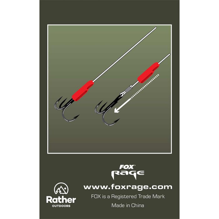 Fox Rage Predator Red Treble Hook Sleeves 3