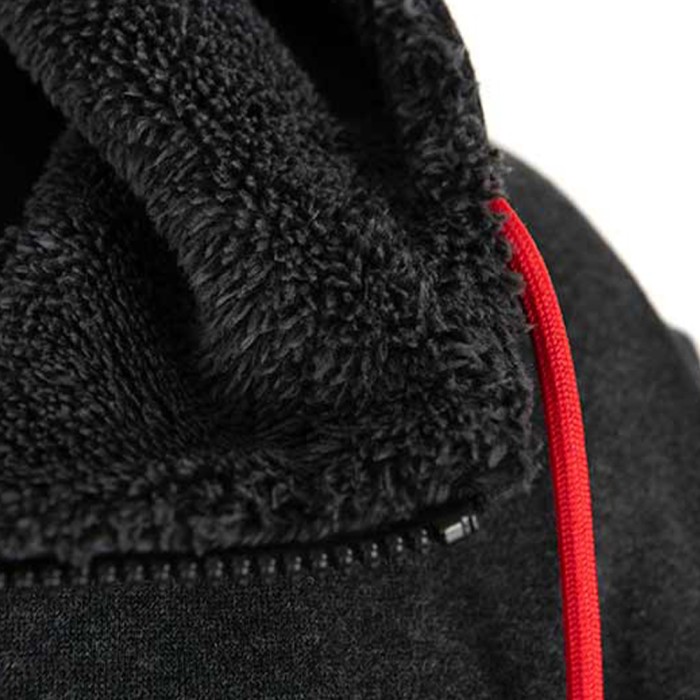 Fox Rage Reversible Sherpa Hoodie Close Up 3