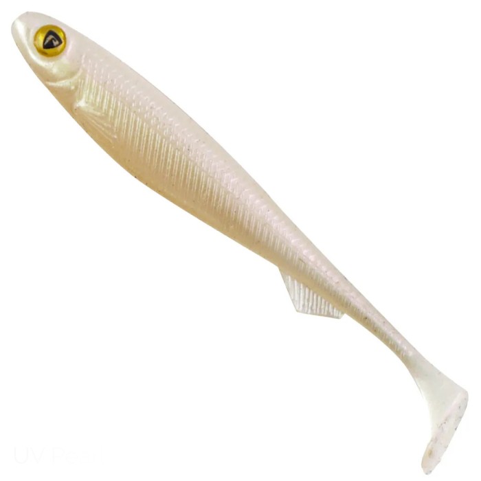 Fox Rage Slick Shad UV Lures 7cm UV Pearl