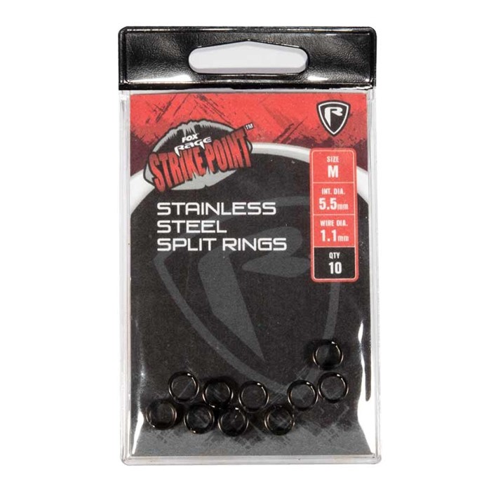 Fox Rage Strike Point Stainless Steel Split Rings