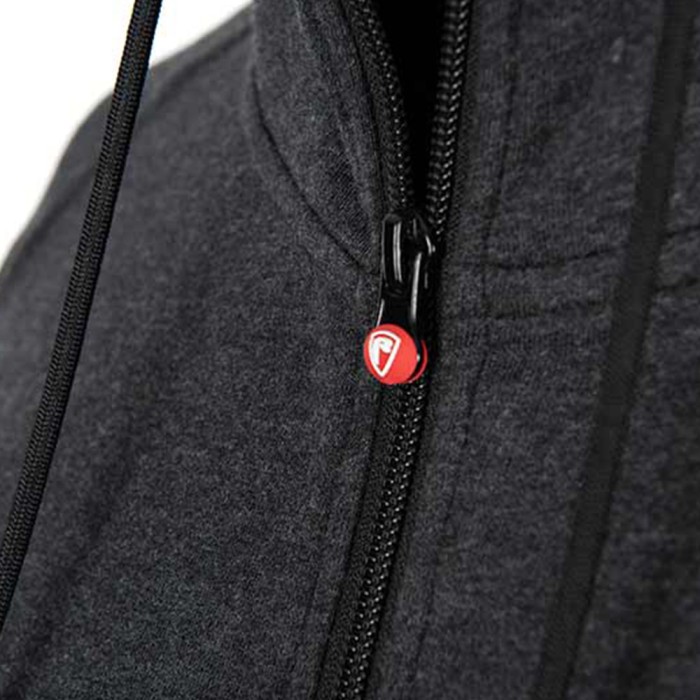 Fox Rage Voyager Dark Grey Hoodie Close Up 1