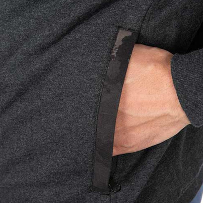 Fox Rage Voyager Dark Grey Hoodie Close Up 2