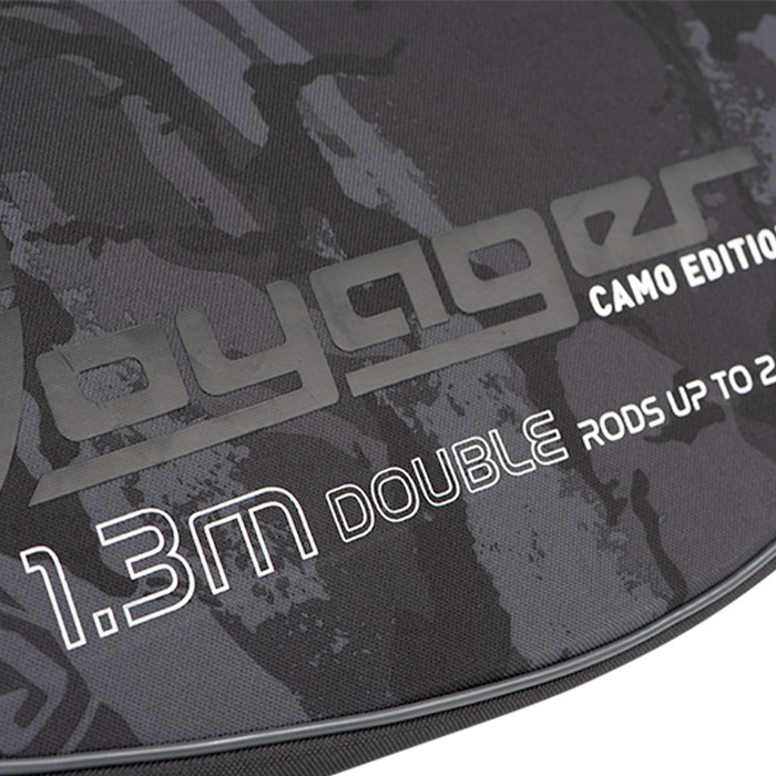 Fox Rage Voyager Camo Hard Rod Fishing Sleeve Close Up Graphics