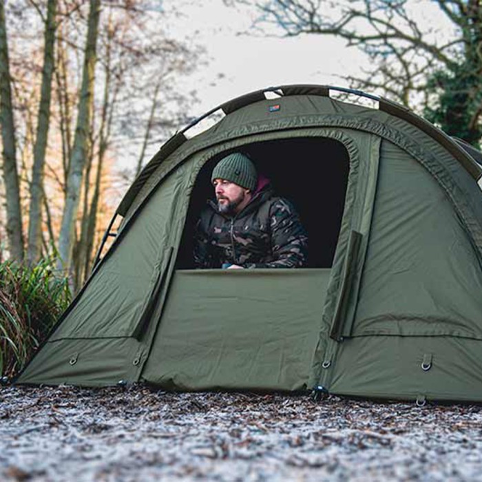 Fox Retreat Brolly System Extension In Use 2