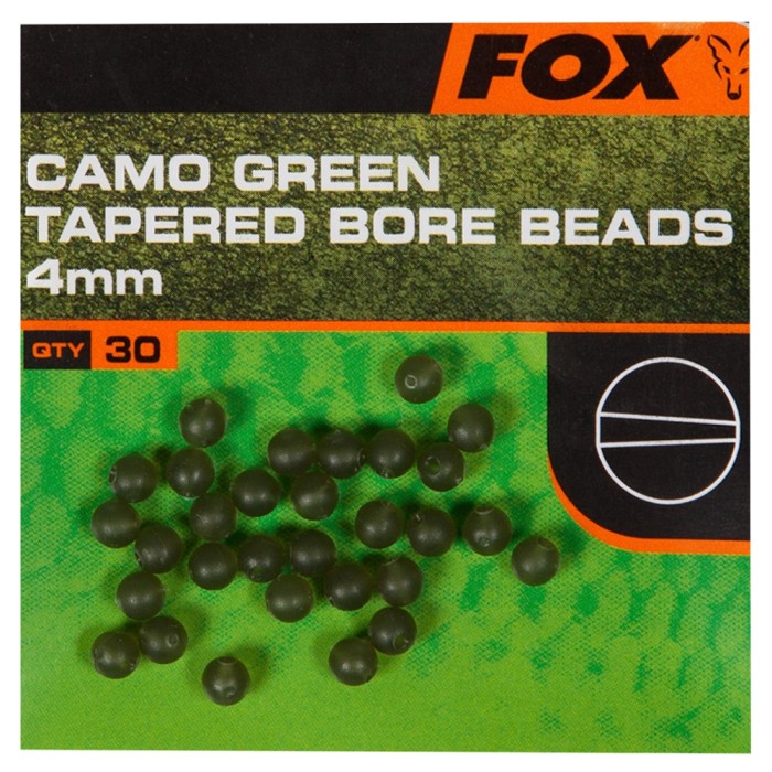 Fox Tapered Bore Beads 4mm