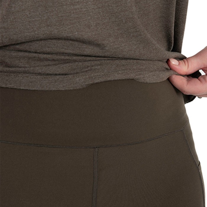 Fox Womans Fishing Leggings Close Up 1