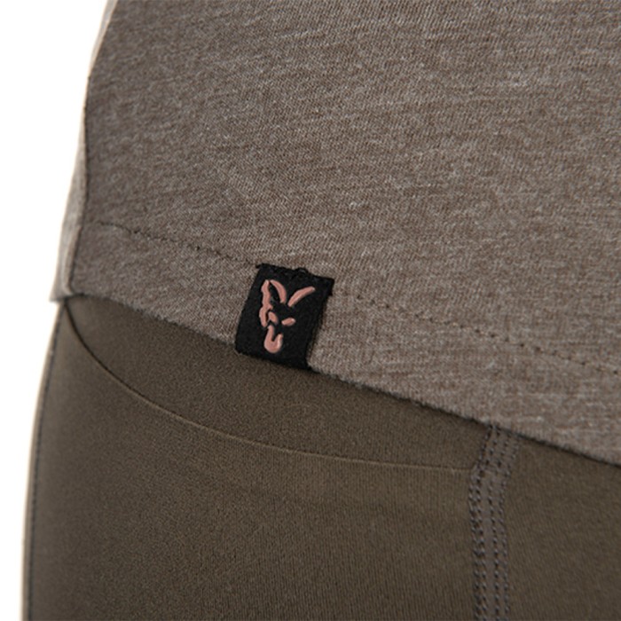 Fox Womans Fishing V Neck T-Shirt Close Up 5