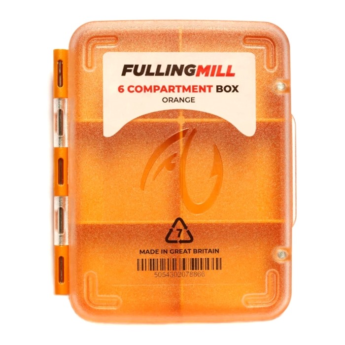 Fulling Mill 6 Compartment Box - Orange