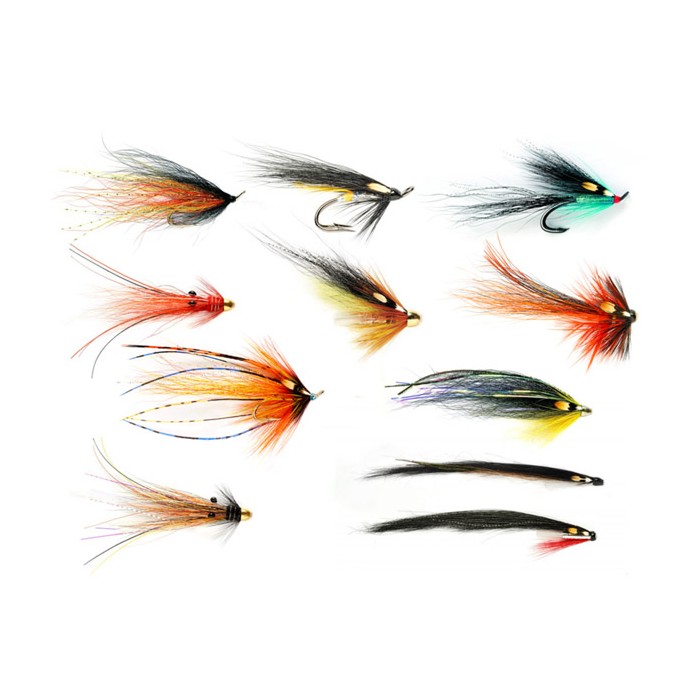 Fulling Mill Premium High Water Salmon Doubles Selection Close Up