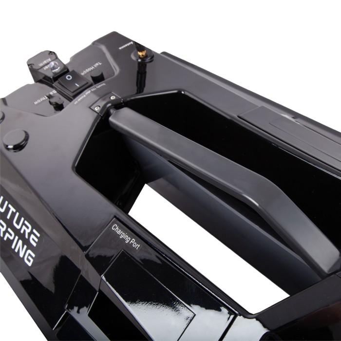 Future Carping V70 Black Fishing Bait Boat Close Up 2