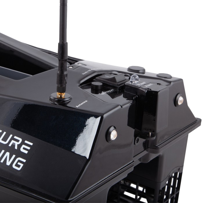 Future Carping V70 Black Fishing Bait Boat Close Up 1