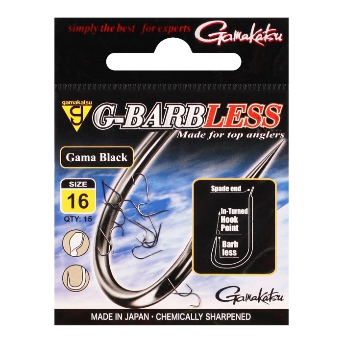 Gamakatsu G-Barbless Gama Black Hook