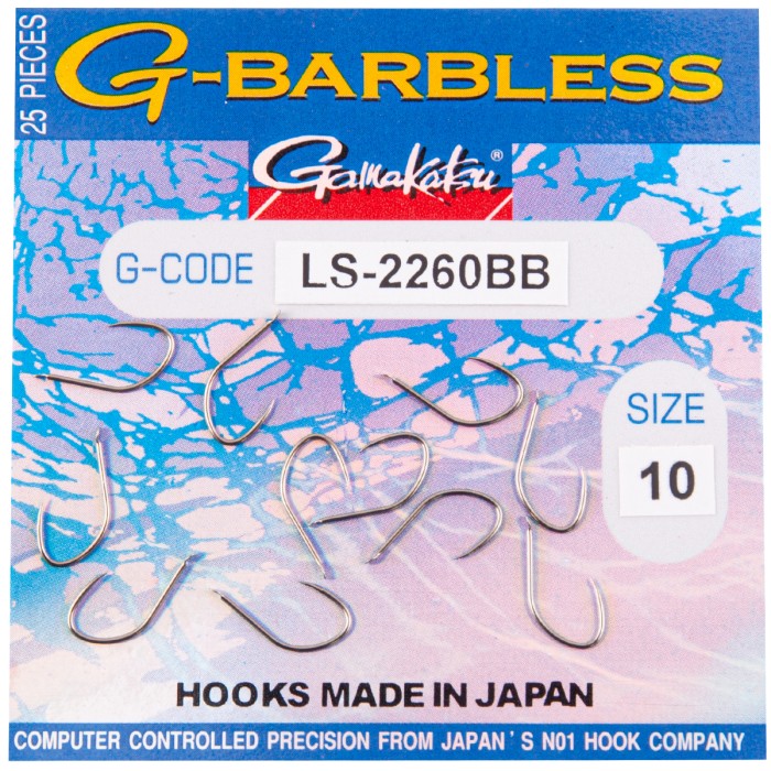 Gamakatsu G-Barbless LS-2260B Pellet Bronze Hooks 2