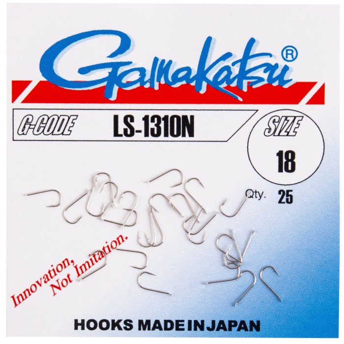 Gamakatsu LS-1310 Nickel Hooks Size 18