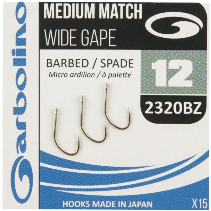 Garbolino Competition Medium Match Wide Gape Hooks