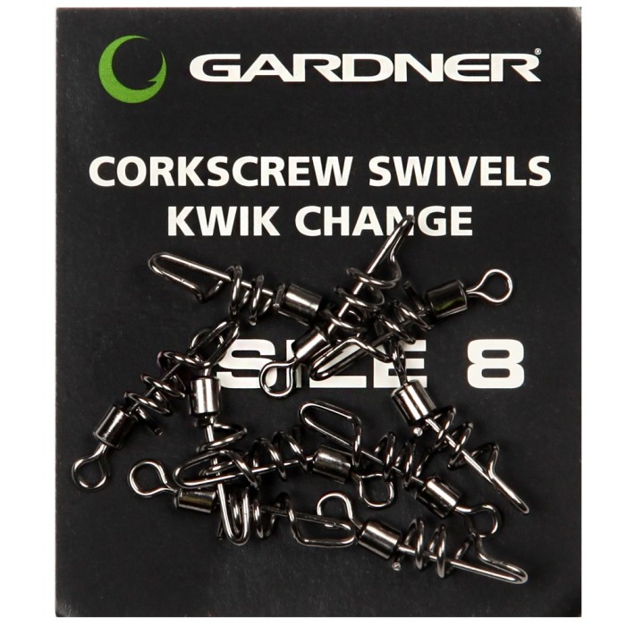 Gardner Corkscrew Swivels Kwik Change Size 8