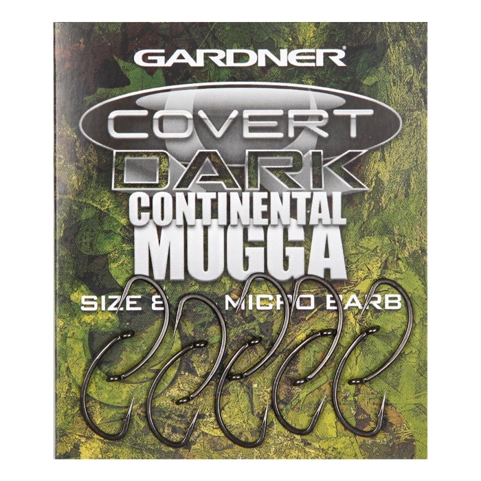 Gardner Covert Dark Continental-Mugga Hooks Barbed