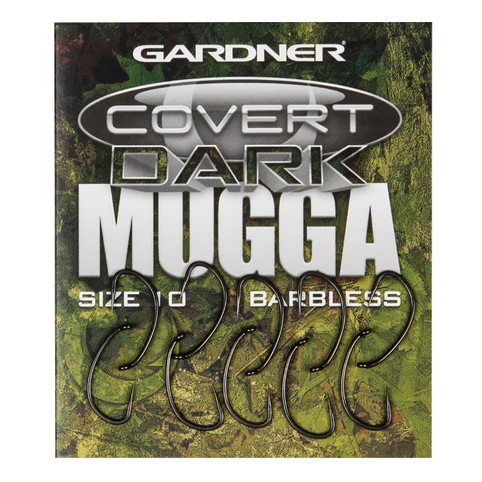 Gardner Covert Dark Mugga Hooks Barbless