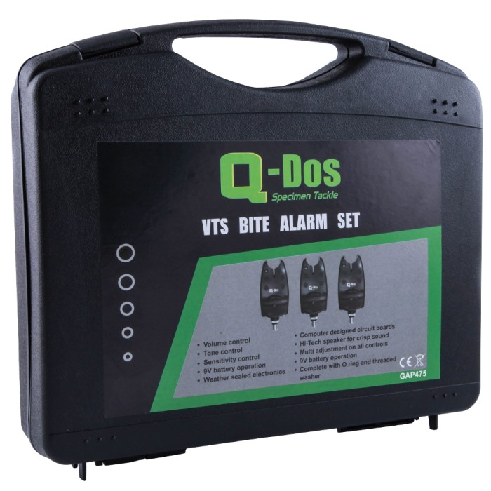 Grandeslam Q-Dos 3 Piece VTS Bite Alarm Set 