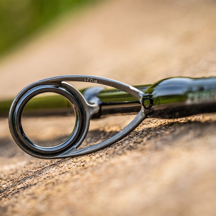 Guru Aventus Steve Ringer Light Feeder Fishing Rod Close Up Guide Ring