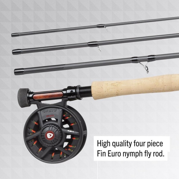 Greys Fin Euro Nymph Fishing Fly Rod & Reel Combo 1