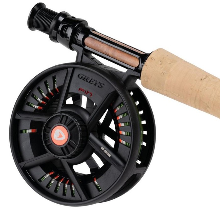 Greys Fin Fly Rod & Reel Combo Close Up Reel