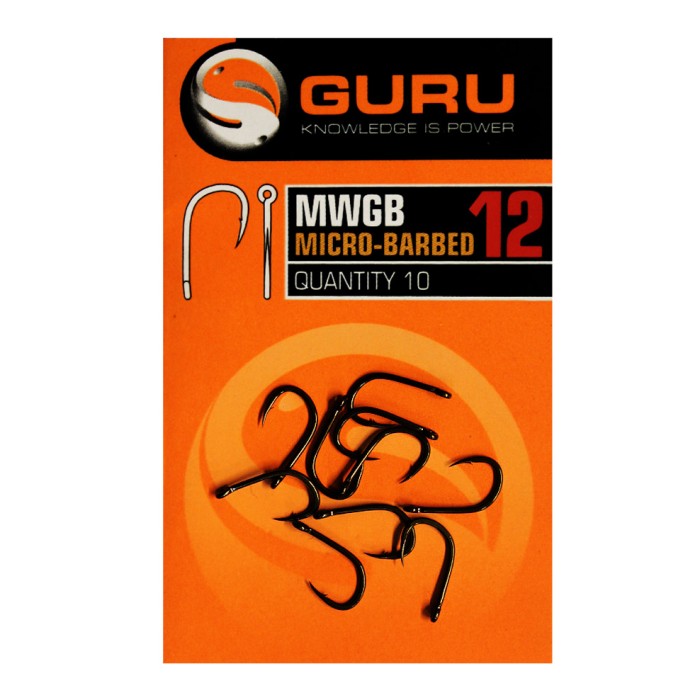 Guru Match Wide Gape Fishing Hooks Micro Barbed 1
