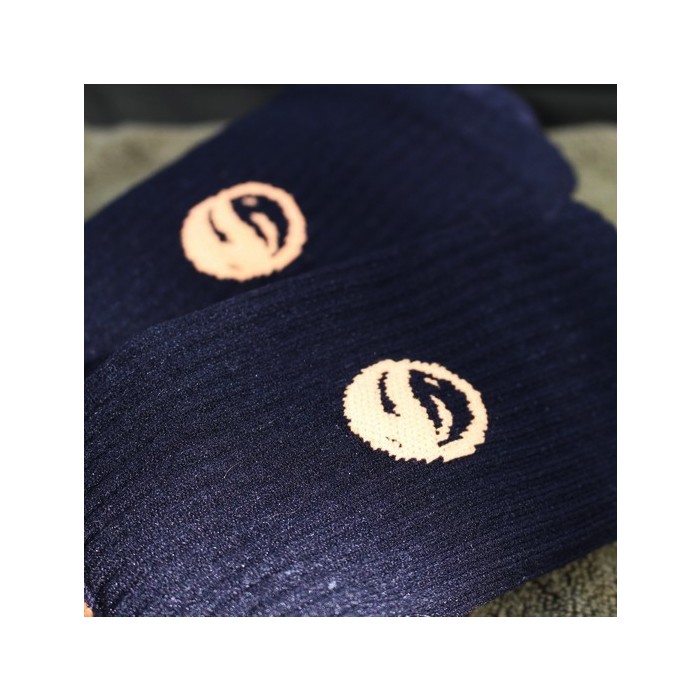 Guru Black Waterproof Fishing Socks Close Up Logo