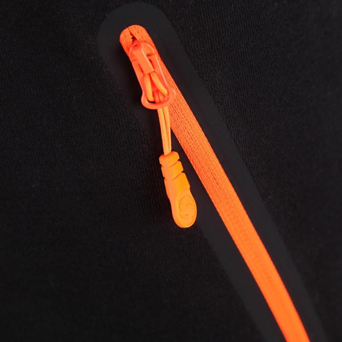 Guru Black Jersey Shorts Zip