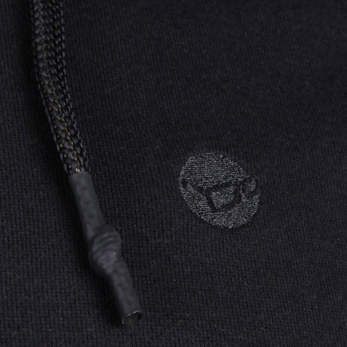Korda Kore Black Zip Fishing Hoodie Close Up Logo