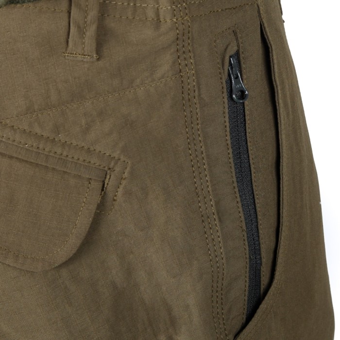 Korda Kore Kombat Fishing Shorts Military Olive Close Up Zip Pocket
