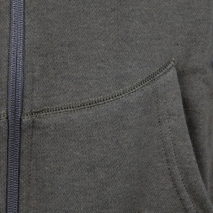 Korda Kore Olive Zip Fishing Hoodie Close Up Pocket