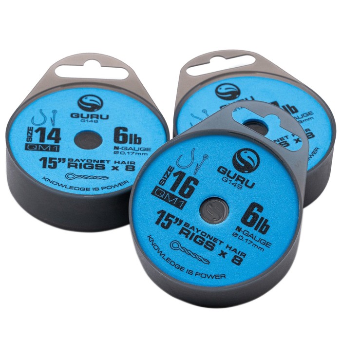 Guru QM1 15 Inch Bayonet Hair Rigs 1