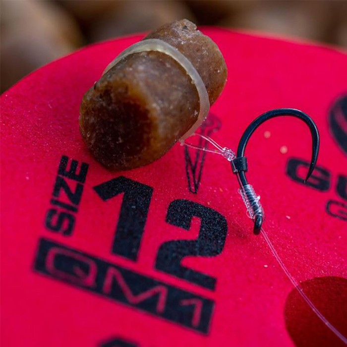 Guru QM1 Bait Band Fishing Ready Rig 15 Inch Close Up In Use