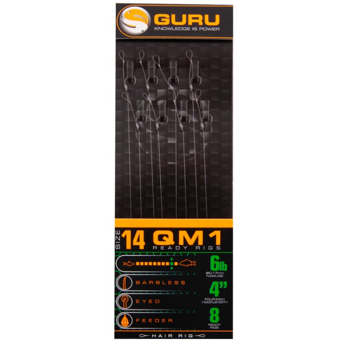 Guru QM1 Standard Hair Rig 4 Inch 6