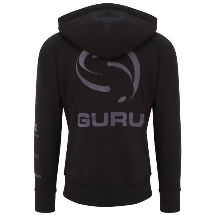 Guru Semi Logo Black Hoodie Back