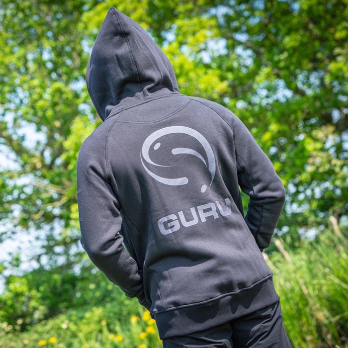 Guru Semi Logo Black Hoodie In Use 2