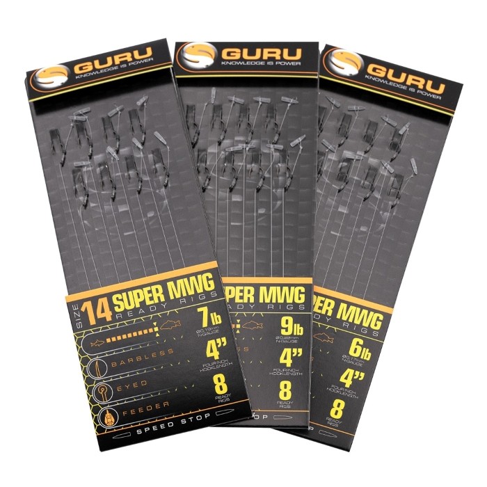 Guru QM1 Bayonet Ready Tied Rigs – Coarse Fishing, All Sizes Available, KD Rig