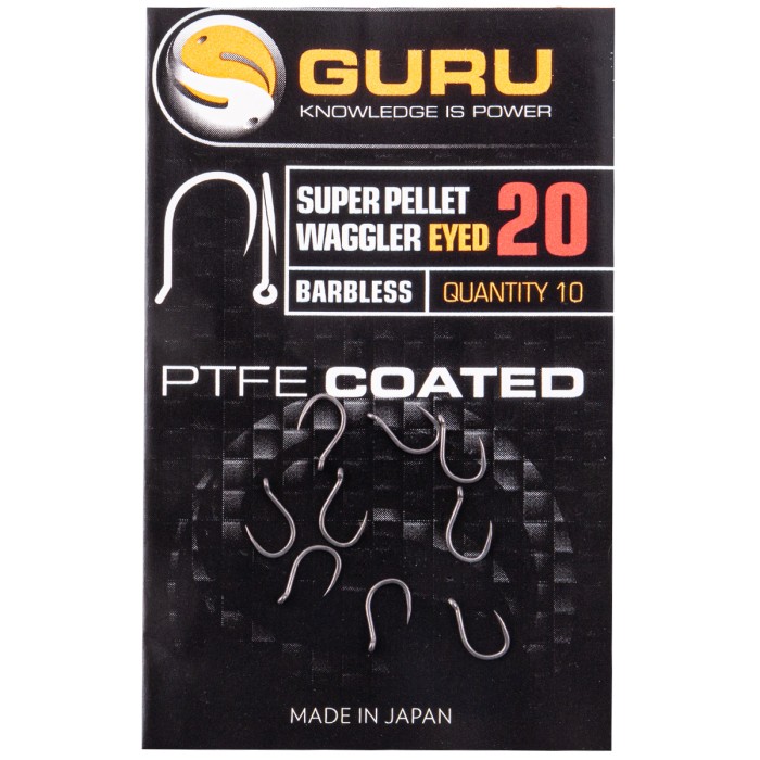 Guru Super Pellet Waggler Eyed Hooks Size 20