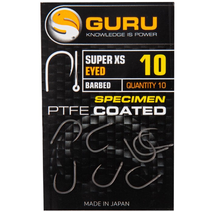 Guru Super XS Eyed Hooks Barbed 10