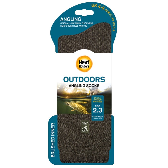 Heat Holder Olive Angling Outdoor Junior Socks 3
