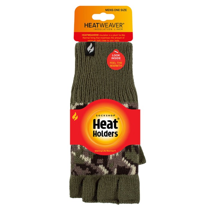 Heat Holders Fingerless Gloves - Skala - Camo